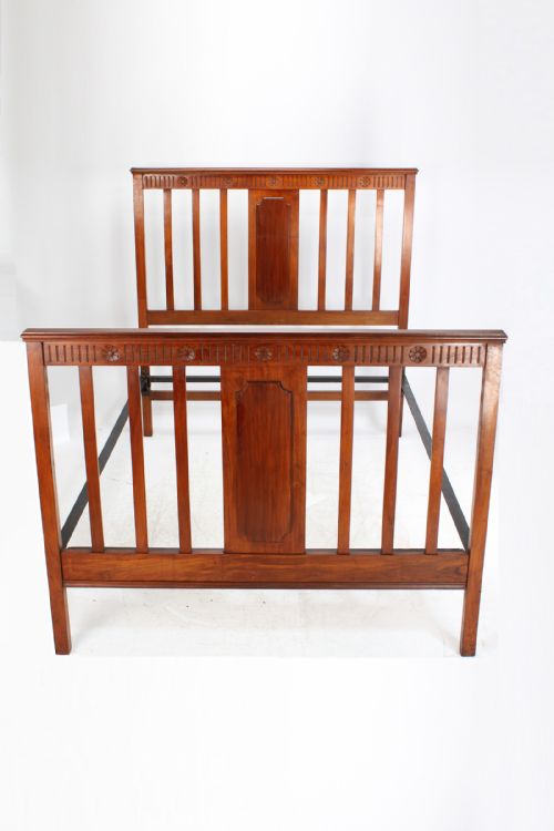 Edwardian Mahogany Double Bed