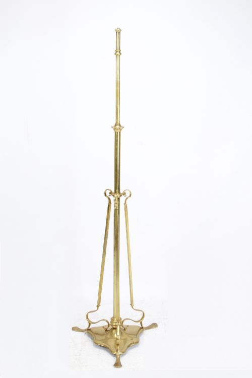 Victorian Brass Telescopic Standard Lamp