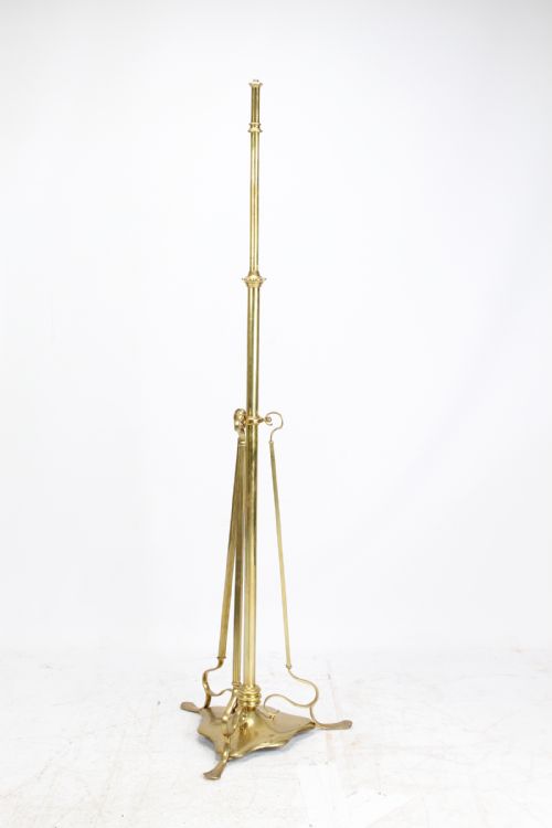 fig 1. Victorian Brass Telescopic Standard Lamp