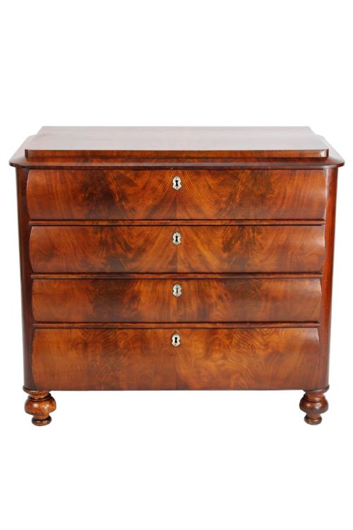 Antique Mahogany Biedermeier Chest of Drawers