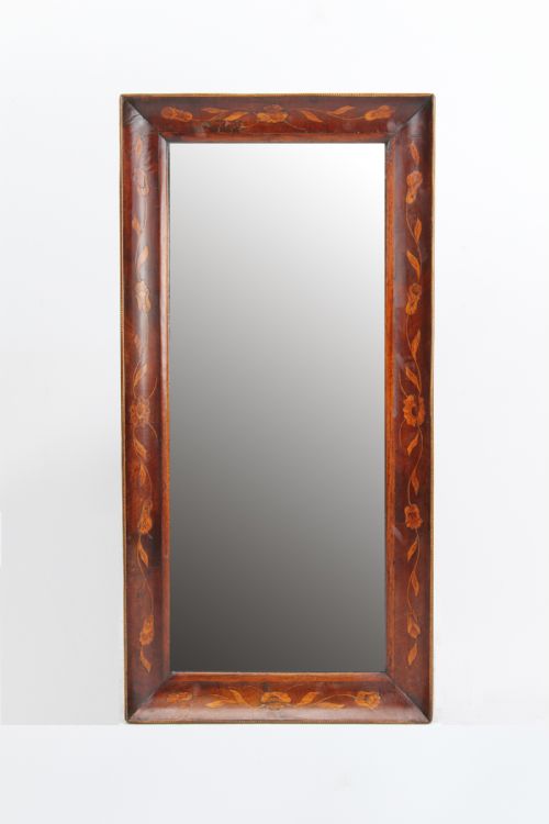 Antique Dutch Marquetry Mirror