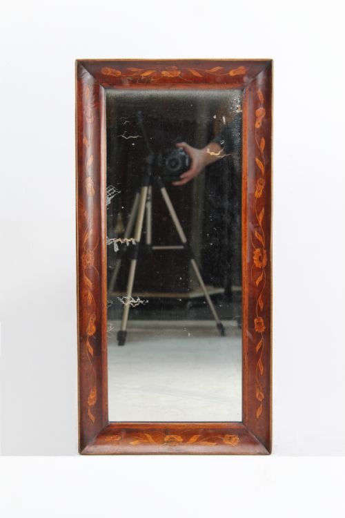 fig 1. Antique Dutch Marquetry Mirror