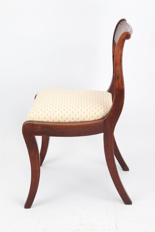 fig 1. Antique Regency Mahogany Desk Chair