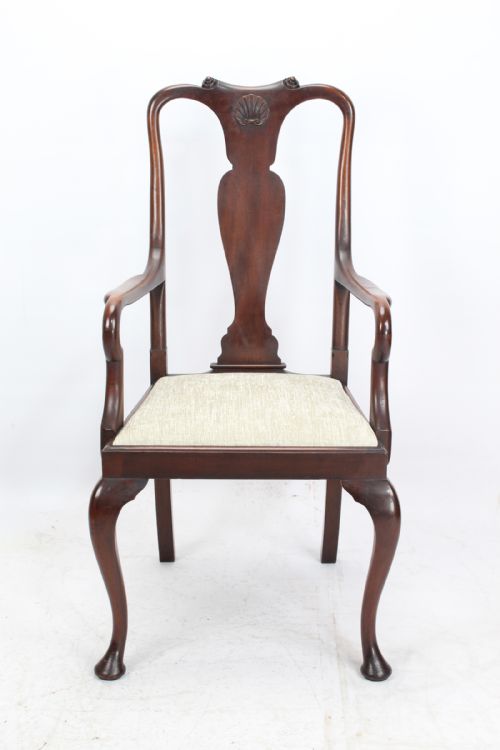 fig 1. Antique Edwardian Mahogany Desk Chair