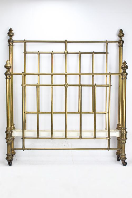 Victorian Brass Double Bed by Hoskins & Sewell