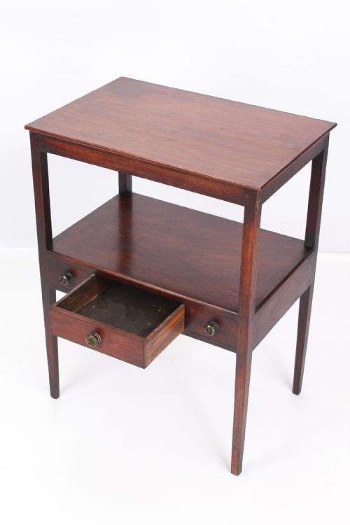 fig 1. Georgian Mahogany Side Table with Drawer
