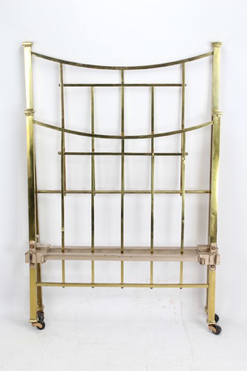fig 1. Heals Edwardian Arts & Crafts Brass Single Bed