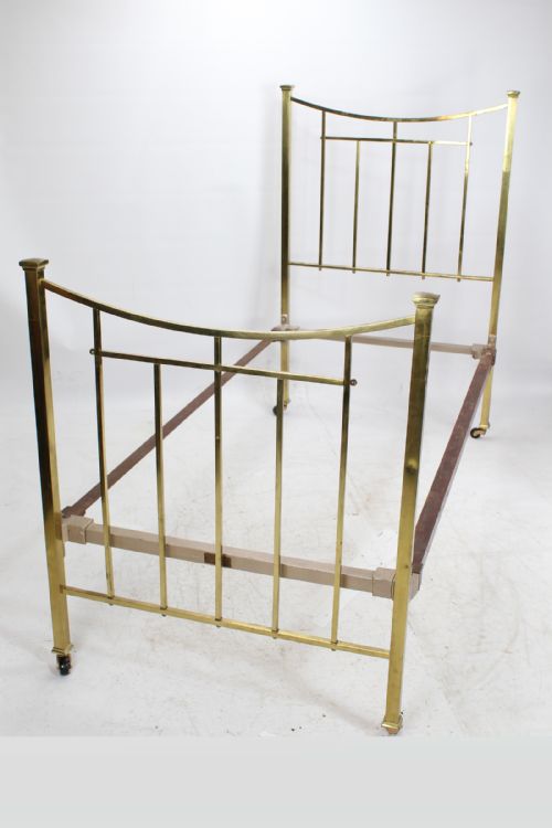 fig 2. Heals Edwardian Arts & Crafts Brass Single Bed