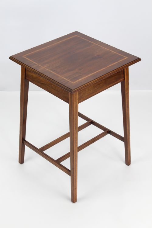 Small Edwardian Inlaid Mahogany Side Table