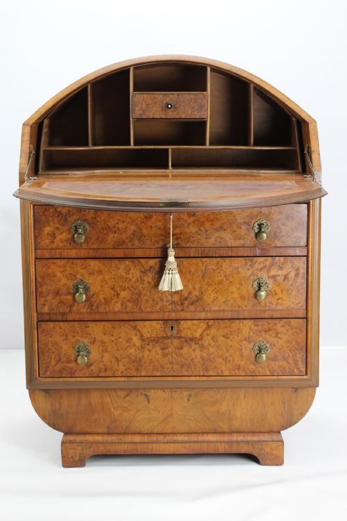 fig 1. Art Deco Walnut Bureau
