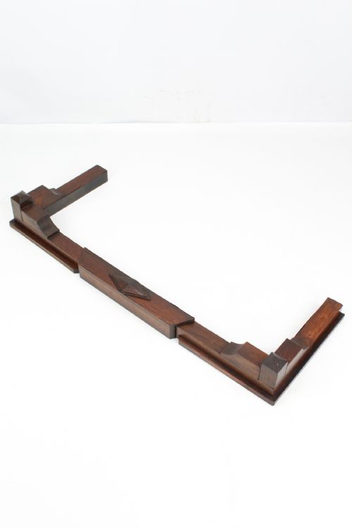 Art Deco Extending Oak Fire Fender