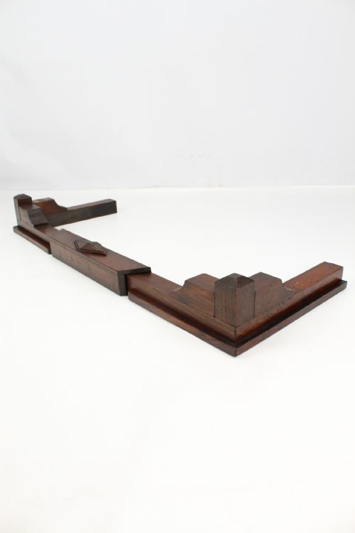 fig 1. Art Deco Extending Oak Fire Fender