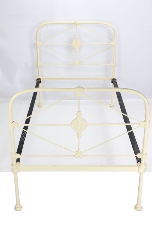 fig 1. Victorian Cream Iron Single Bed