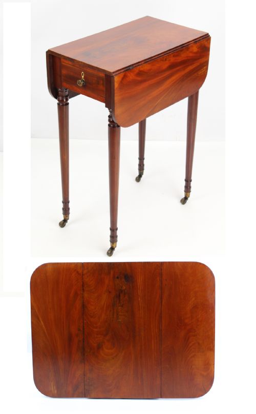 fig 1. Small Regency Mahogany Work Table