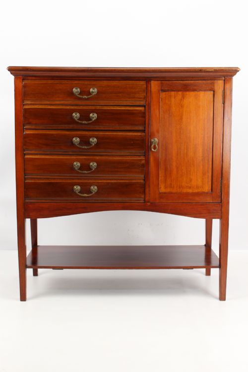 Edwardian Mahogany Music Cabinet