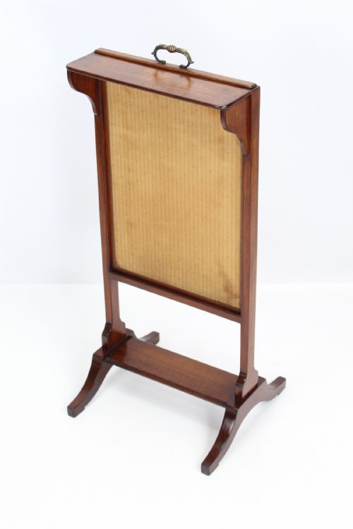 fig 1. Small Edwardian Mahogany Fire Screen