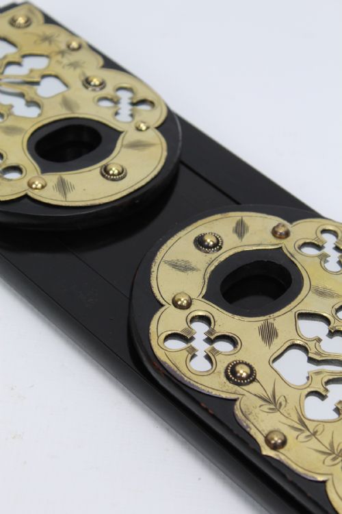 fig 1. Victorian Extending Brass Bound Book Slide