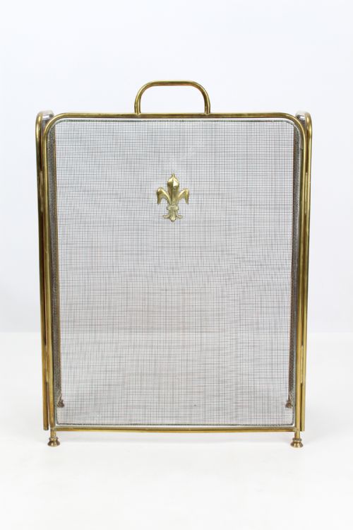 fig 1. Victorian Folding Brass Fire Guard