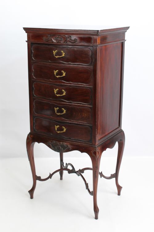 Edwardian Mahogany Music Cabinet