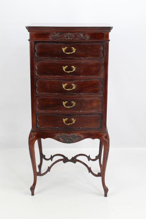 fig 1. Edwardian Mahogany Music Cabinet