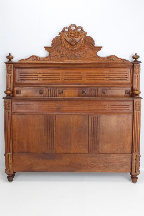 fig 2. Antique French Oak Double Bed