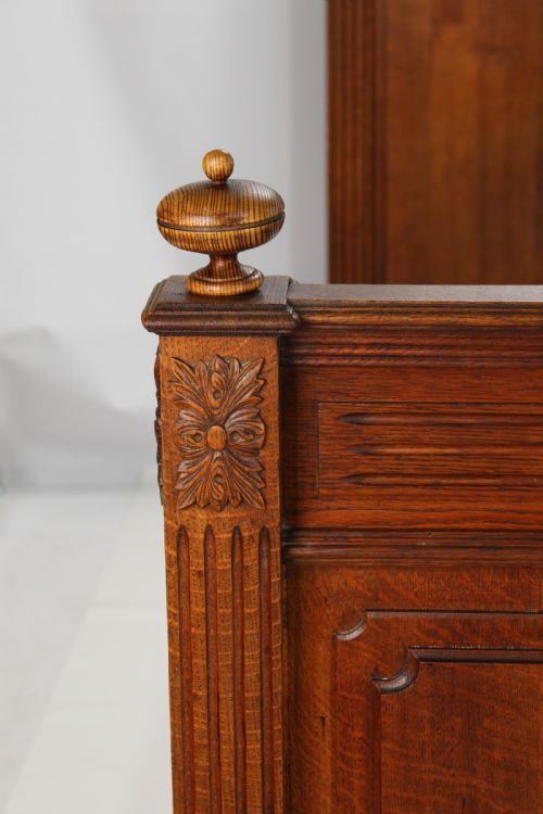 fig 3. Antique French Oak Double Bed