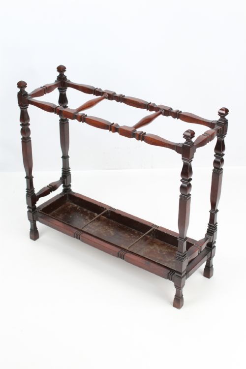 Edwardian Mahogany Stick Umbrella Stand
