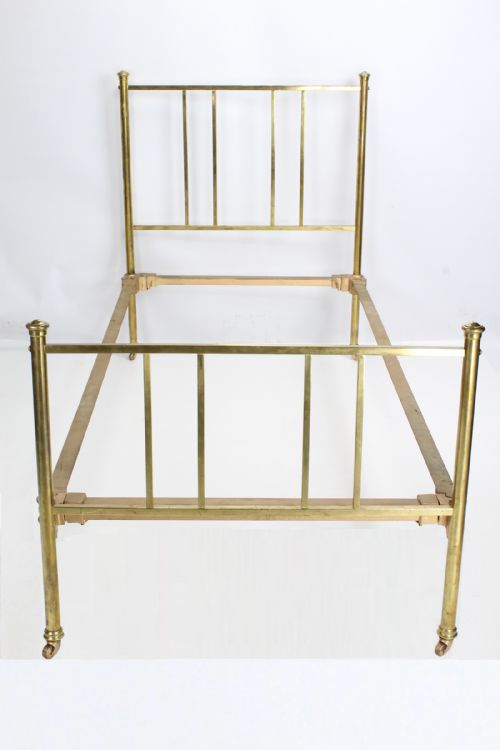 Edwardian Brass Single Bed