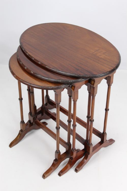 Edwardian Nest of 3 Mahogany Tables