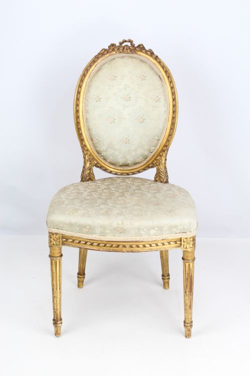 19th Century French Giltwood Dressing Table Chair