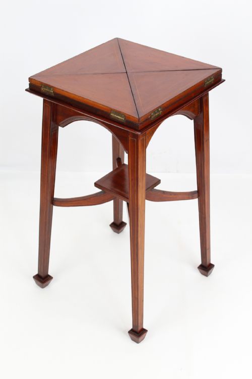Victorian Arts & Crafts Envelope Card Table