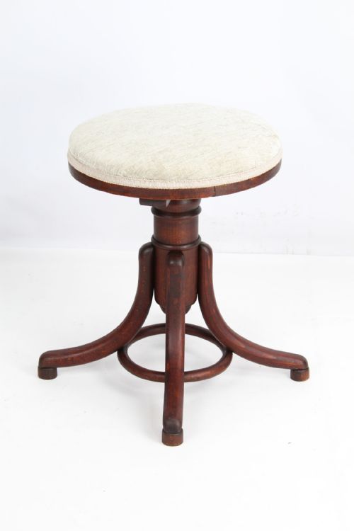fig 1. Antique Thonet Rise & Fall Piano Stool