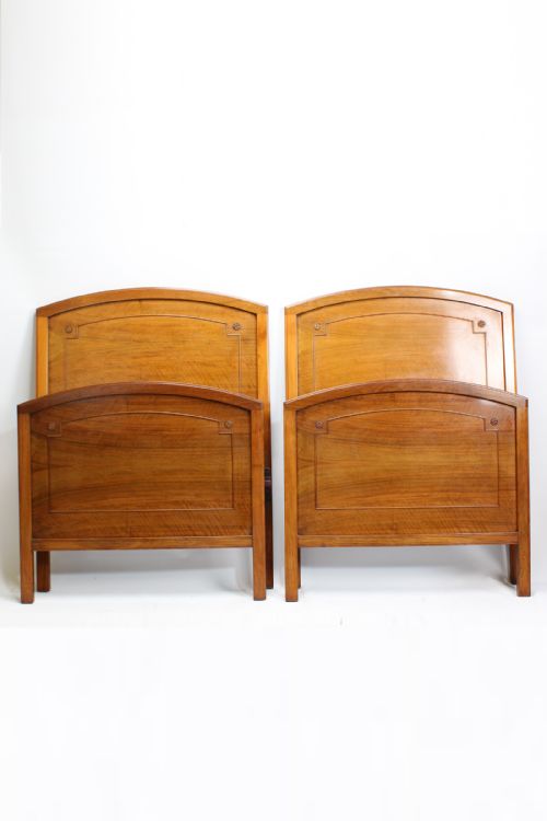 Pair of Mahogany Single Beds