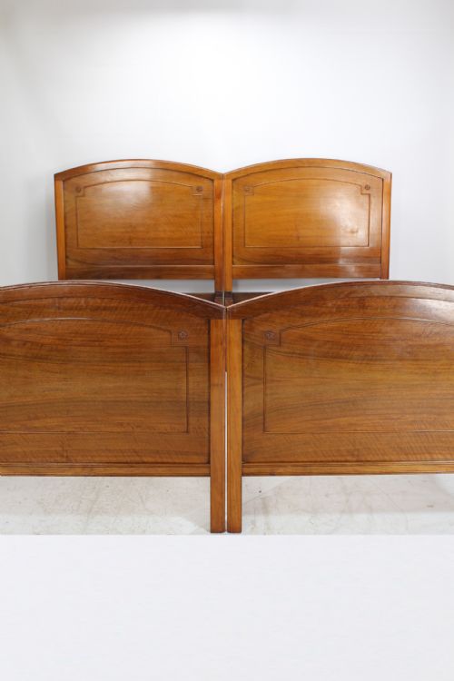 fig 2. Pair of Mahogany Single Beds