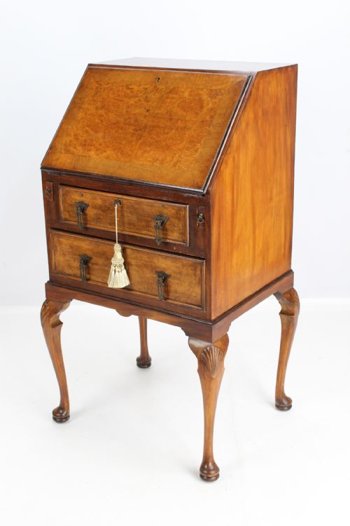 fig 1. Small Walnut Bureau Writing Desk