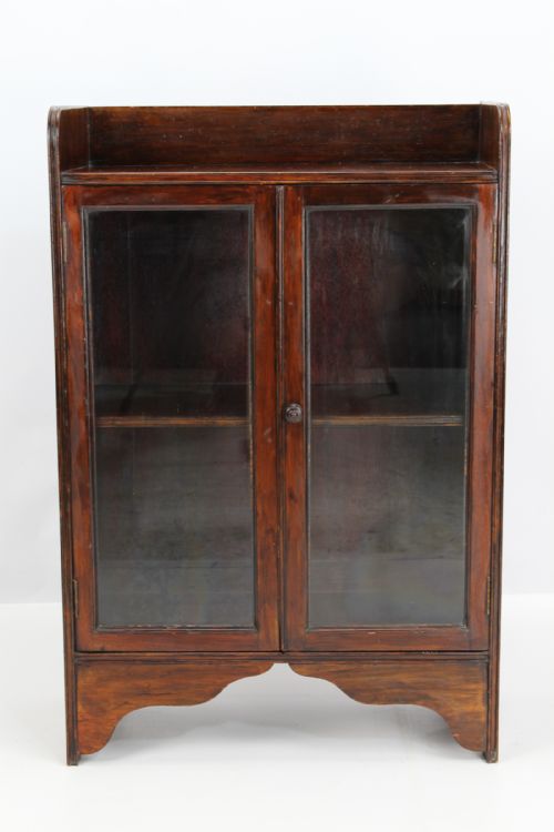 Small Antique Edwardian Walnut Bookcase