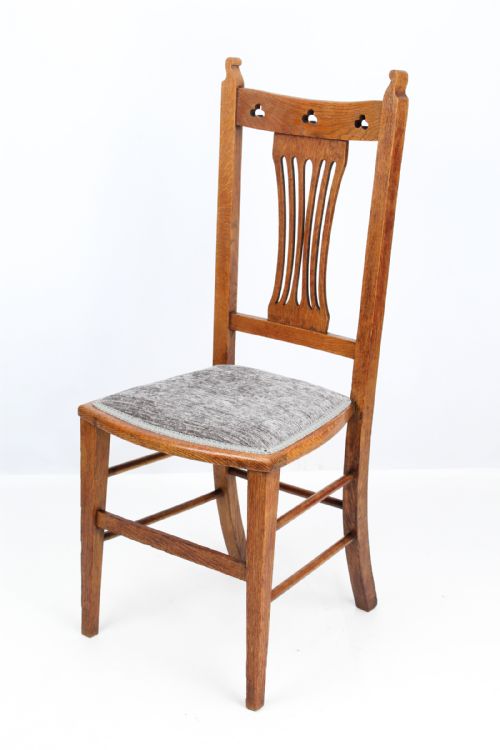 Victorian Arts & Crafts Oak Dressing Table Chair
