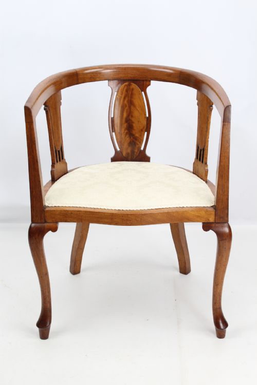 Edwardian Mahogany Tub Chair