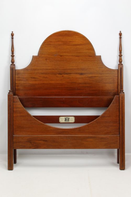Edwardian Mahogany Large Single Bed (3ft6)
