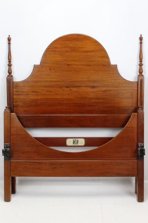 fig 1. Edwardian Mahogany Large Single Bed (3FT6)