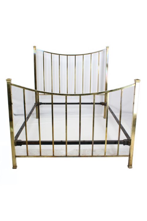 fig 1. Victorian Arts & Crafts Brass Double Bed by Hoskins & Sewell