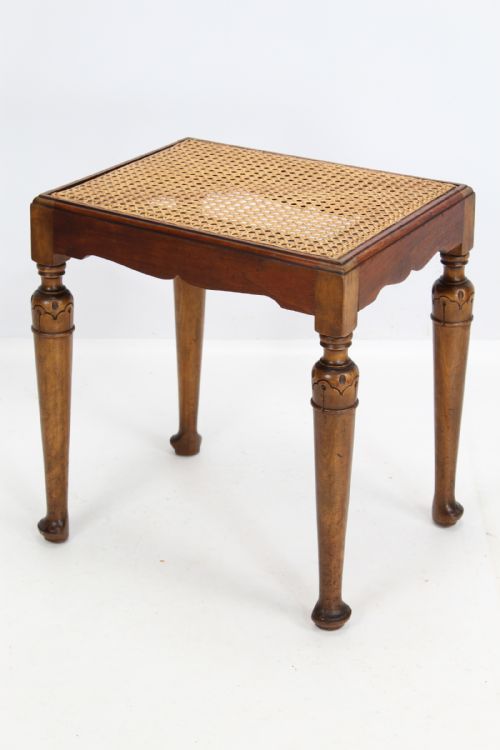 Edwardian Mahogany Dressing Table Stool