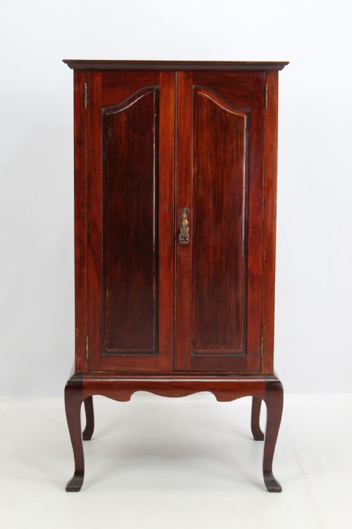 Antique Edwardian Music Cabinet Cupboard