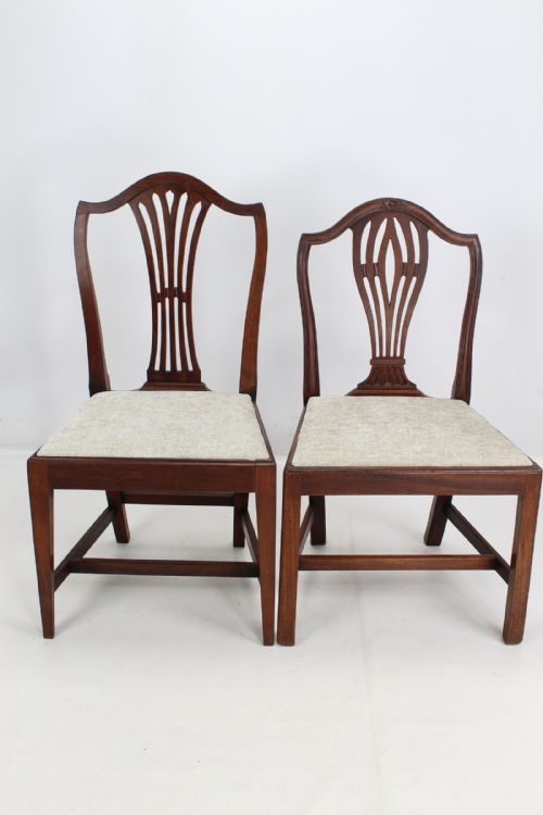 fig 1. Harlequin Set 4 Georgian Mahogany Dining Chairs