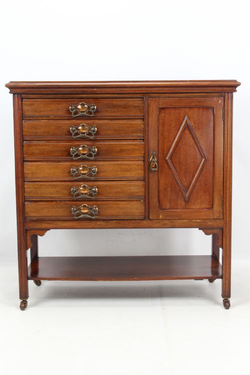 fig 1. Edwardian Mahogany Music Cabinet