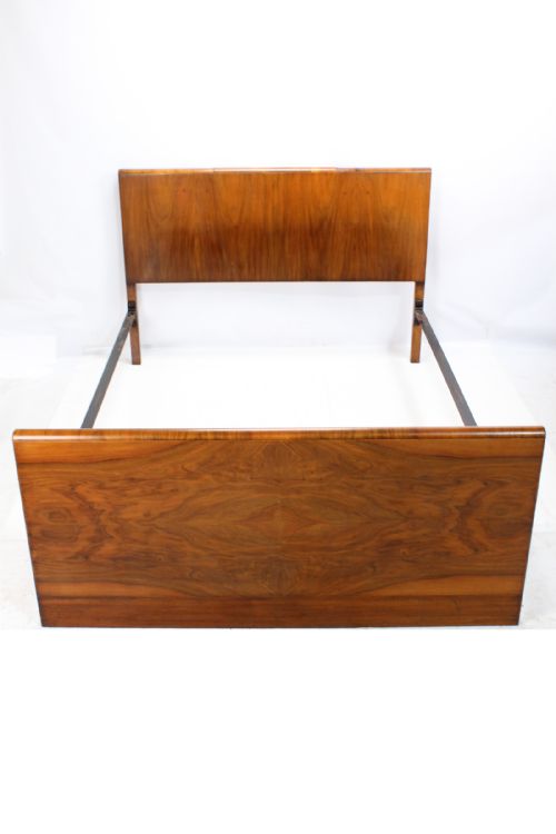 fig 1. Art Deco Burr Walnut Double Bed
