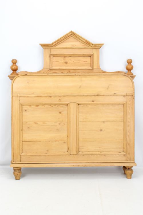 fig 1. Small Antique French Pine Sleigh Bed