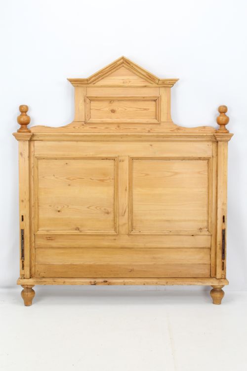 fig 2. Small Antique French Pine Sleigh Bed