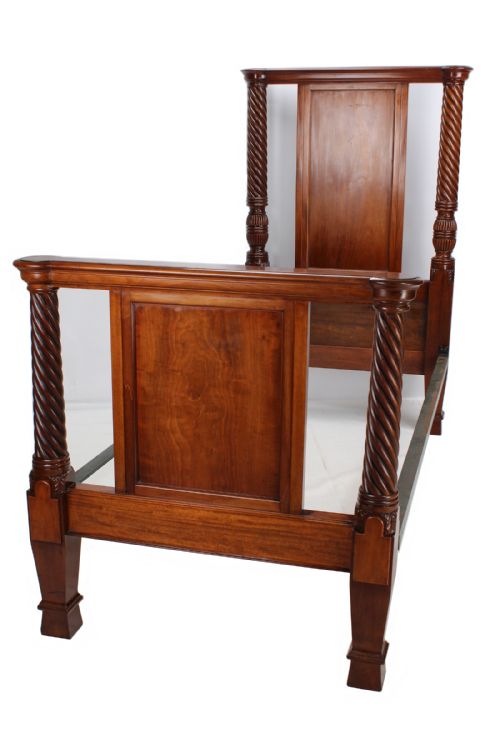Edwardian Mahogany Single Bed