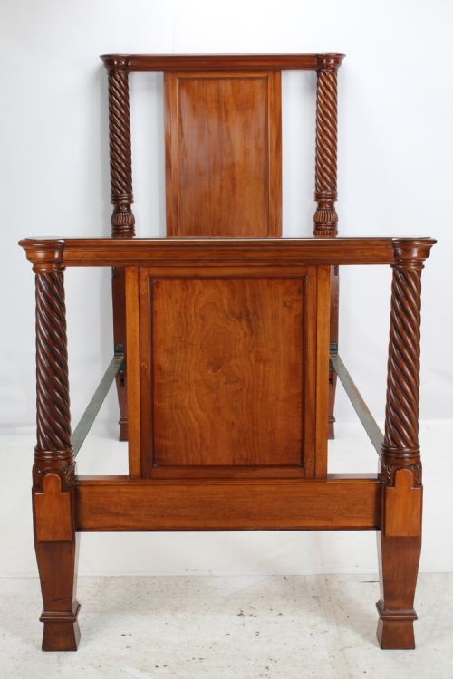 fig 2. Edwardian Mahogany Single Bed